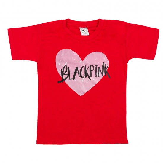 Παιδικο Κοντομανικο Μπλουζακι Black Pink