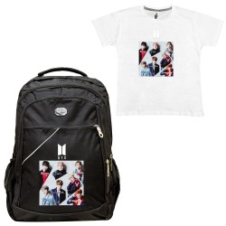 Παιδικη Σχολικη Τσαντα Bts + Δωρο T-shirt Παιδικη Σχολικη Τσαντα Bts + Δωρο T-shirt