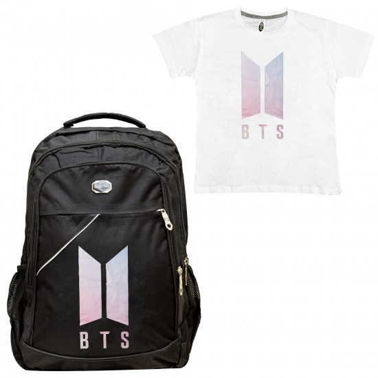 Παιδικη Σχολικη Τσαντα Bts + Δωρο T-shirt