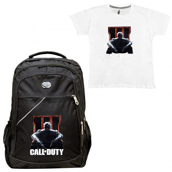 Παιδικη Σχολικη Τσαντα Call Of Duty + Δωρο T-shirt