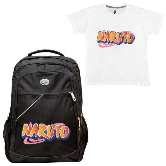 Παιδικη Σχολικη Τσαντα Naruto + Δωρο T-shirt