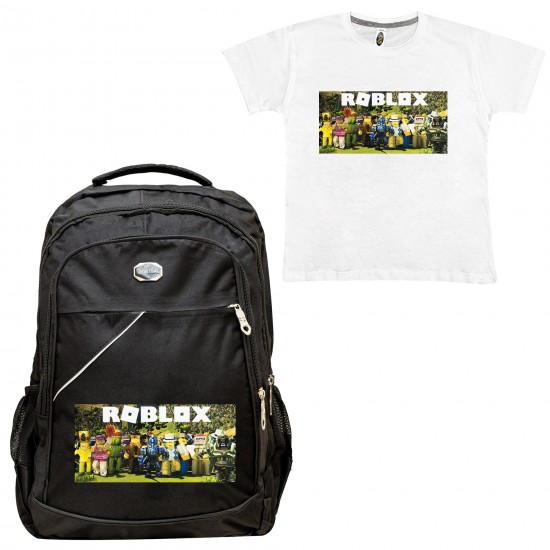 Παιδικη Σχολικη Τσαντα Roblox + Δωρο T-shirt