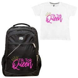 Παιδικη Σχολικη Τσαντα Queen + Δωρο T-shirt Παιδικη Σχολικη Τσαντα Queen + Δωρο T-shirt