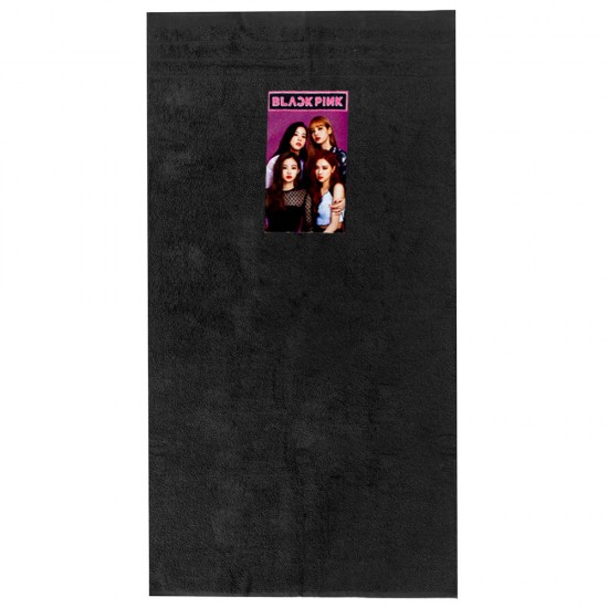 Παιδική Πετσέτα Παραλίας Black Pink Παιδική Πετσέτα Παραλίας Black Pink