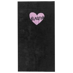 Παιδική Πετσέτα Παραλίας Black Pink Παιδική Πετσέτα Παραλίας Black Pink
