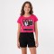 Σετ Κοντομανικο Μπλουζακι Με Βερμουδακι Black Pink