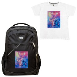 Παιδικη Σχολικη Τσαντα Stitch + Δωρο T-shirt Παιδικη Σχολικη Τσαντα Stitch + Δωρο T-shirt