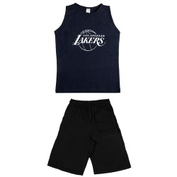 Παιδικο Σετ Αμανικο Με Βερμουδα Lakers Παιδικο Σετ Αμανικο Με Βερμουδα Lakers