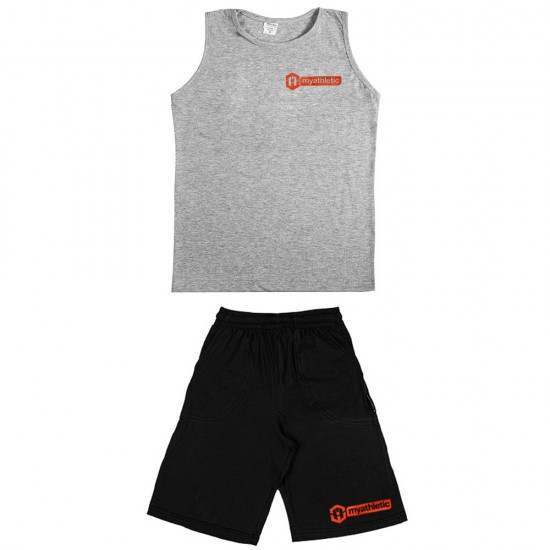 Παιδικο Σετ Αμανικο Με Βερμουδα Myathletic (Κοκκινο Logo)