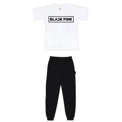 Παιδικο Σετ Κοντομανικο Με Φορμα Black Pink Παιδικο Σετ Κοντομανικο Με Φορμα Black Pink