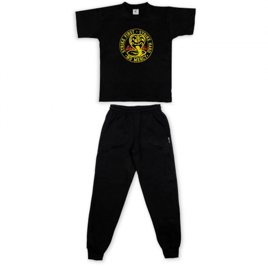 Παιδικο Σετ Κοντομανικο Με Φορμα Cobra Kai