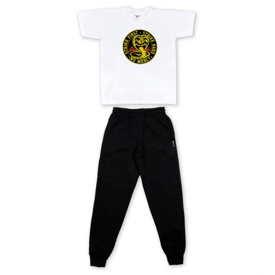 Παιδικο Σετ Κοντομανικο Με Φορμα Cobra Kai