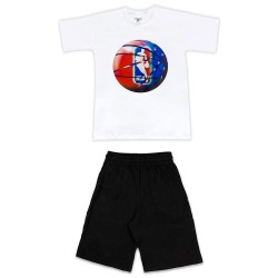 Παιδικο Σετ Κοντομανικο Με Βερμουδα Ball