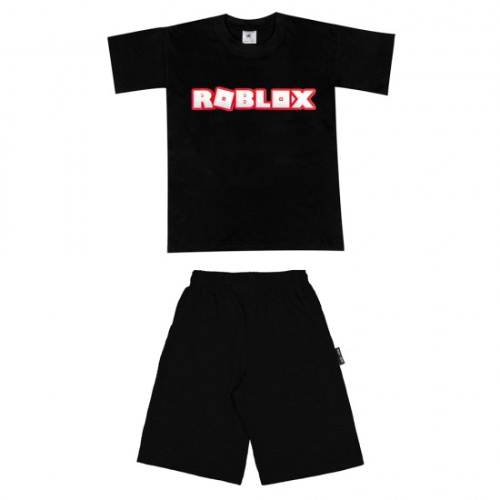Παιδικο Σετ Κοντομανικο Με Βερμουδα Roblox