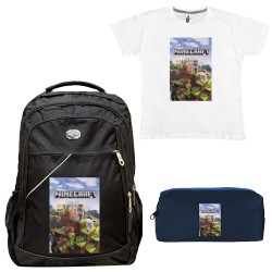 Παιδικό Σχολικό Σετ Τσάντα-Κασετίνα + Δώρο T-shirt Mine Παιδικό Σχολικό Σετ Τσάντα-Κασετίνα + Δώρο T-shirt Mine