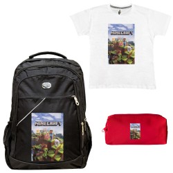 Παιδικό Σχολικό Σετ Τσάντα-Κασετίνα + Δώρο T-shirt Mine Παιδικό Σχολικό Σετ Τσάντα-Κασετίνα + Δώρο T-shirt Mine