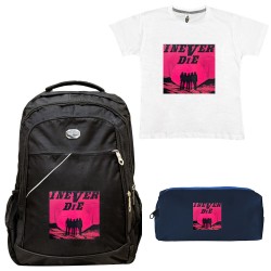 Παιδικό Σχολικό Σετ Τσάντα-Κασετίνα + Δώρο T-shirt I Never Die Παιδικό Σχολικό Σετ Τσάντα-Κασετίνα + Δώρο T-shirt I Never Die